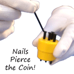 सिक्के के माध्यम से स्पाइक