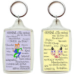 Zodiac Key Chain - GEMINI-gifts-WonderShop.In
