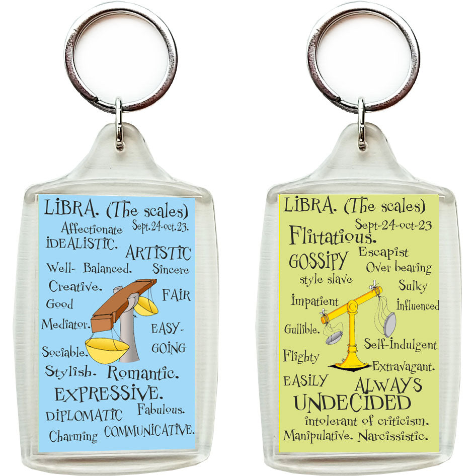 Keychain Libra LIBRA Zodiac Key Chain –