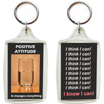 'Positive Attitude' affirmations Keychain-gifts-WonderShop.In