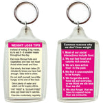 'Weight Loss Tips' Keychain-gifts-WonderShop.In