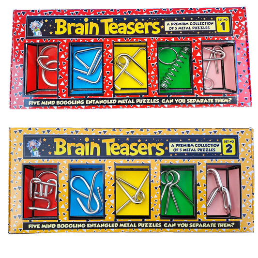 BRAIN TEASERS PUZZLE COMBO GIFT PACK- SET- 1  & 2