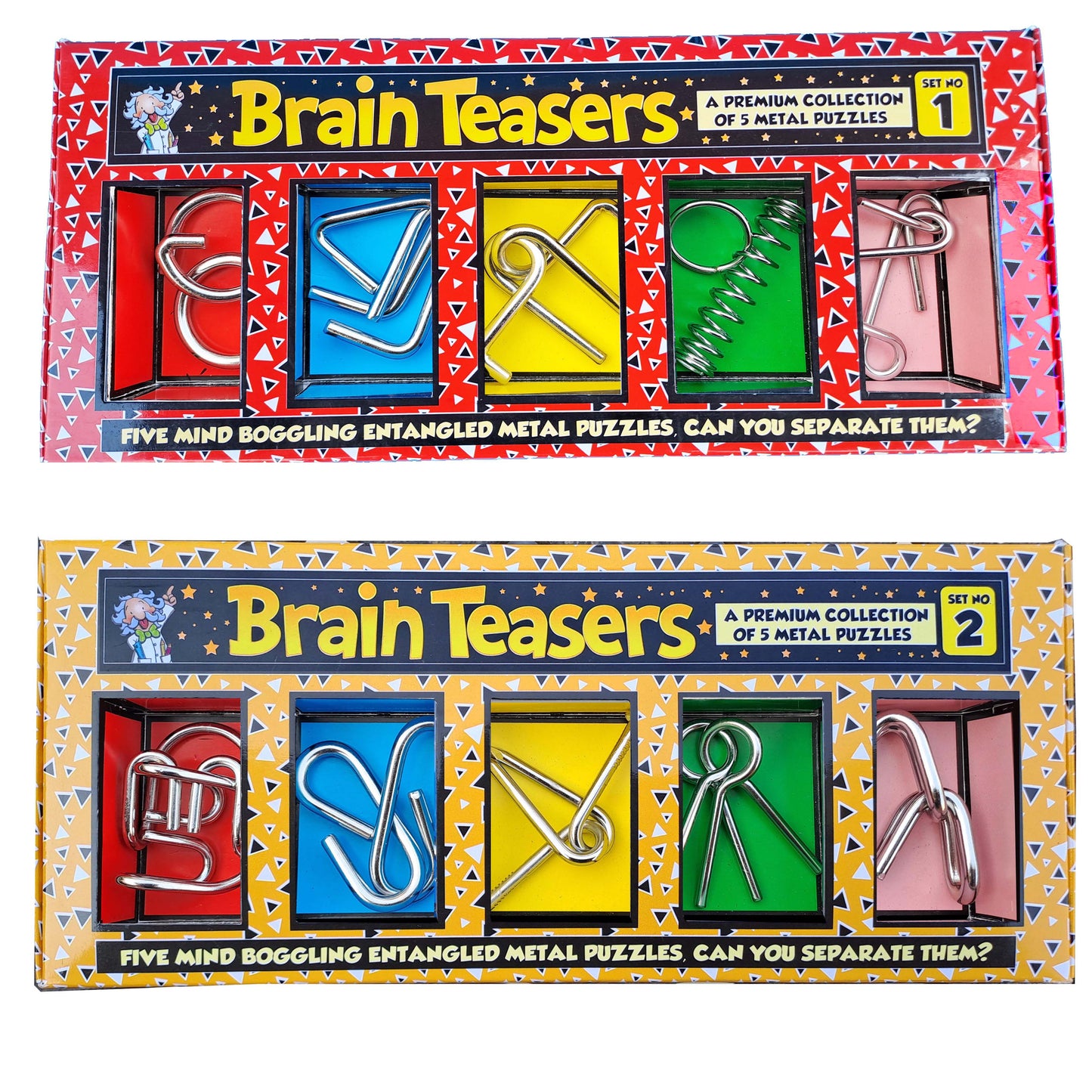 BRAIN TEASERS PUZZLE COMBO GIFT PACK- SET- 1  & 2