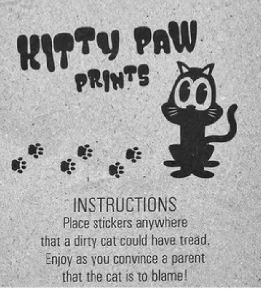 FAKE PET CAT FOOTPRINTS