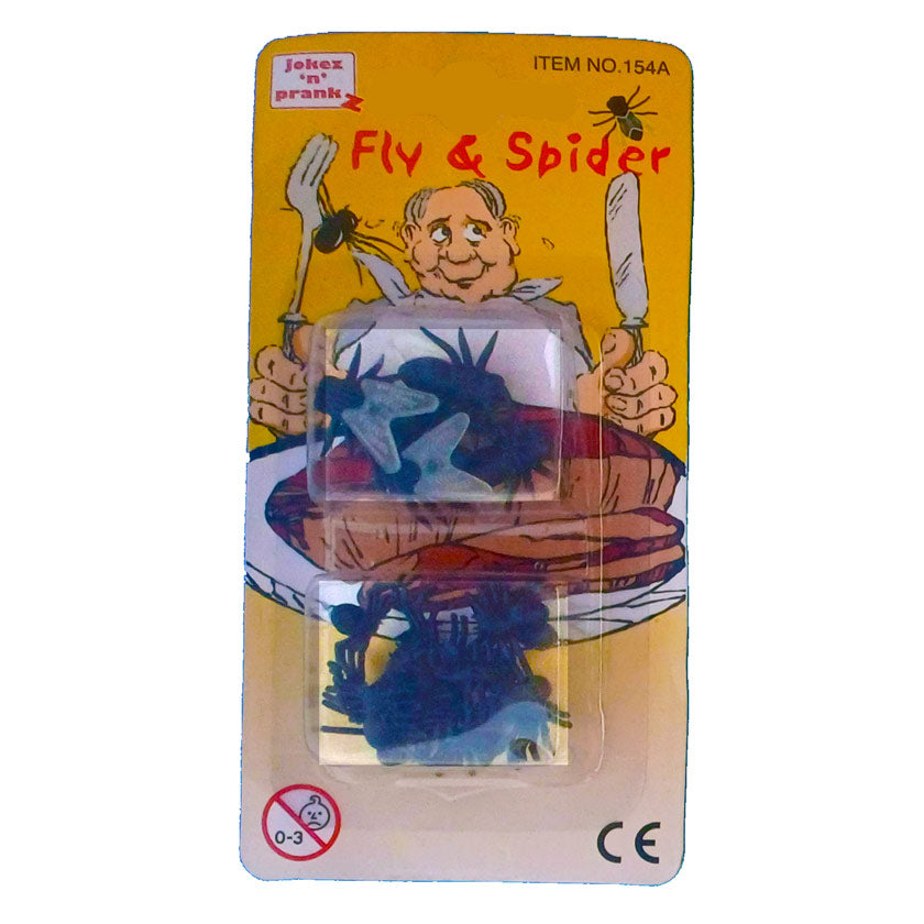 FAKE FLIES AND SPIDERS