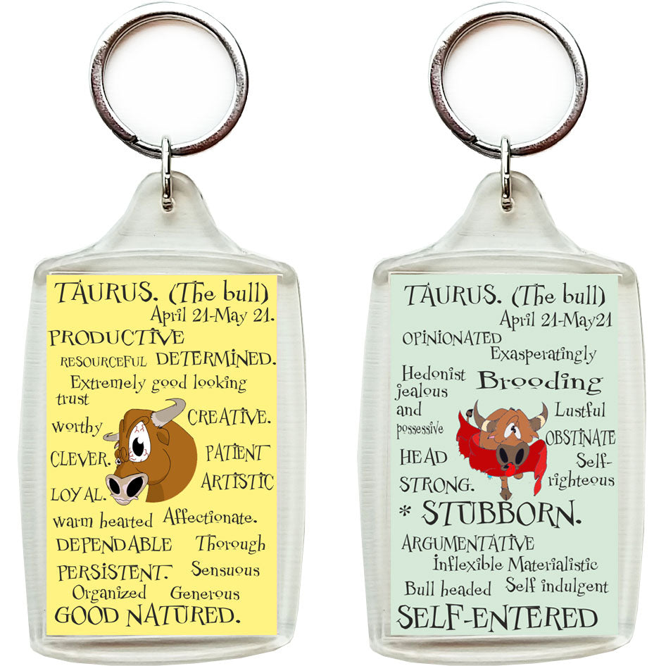 Zodiac Key Chain - TAURUS-gifts-WonderShop.In