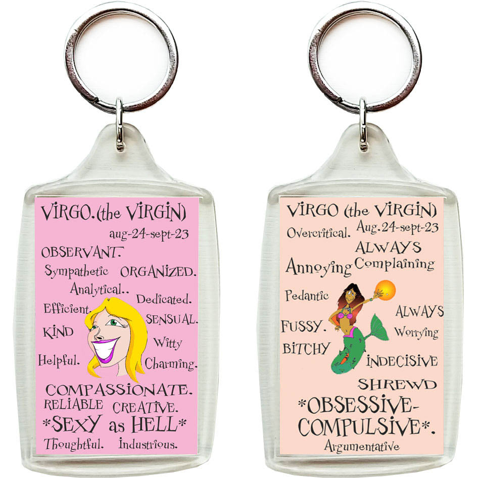 Zodiac Key Chain - VIRGO-gifts-WonderShop.In