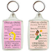 Zodiac Key Chain - VIRGO-gifts-WonderShop.In